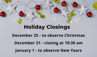 xmas closings 2025